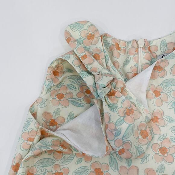 NWT Gabby Size 7 Peach Flower Dress - Picture 3 of 6